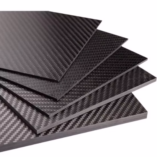 CNC Cutting Sheet Plate for Wholesale Thin Thickness Carbon 0.2mm 0.3mm 0.5mm Carbon Fiber Sheet