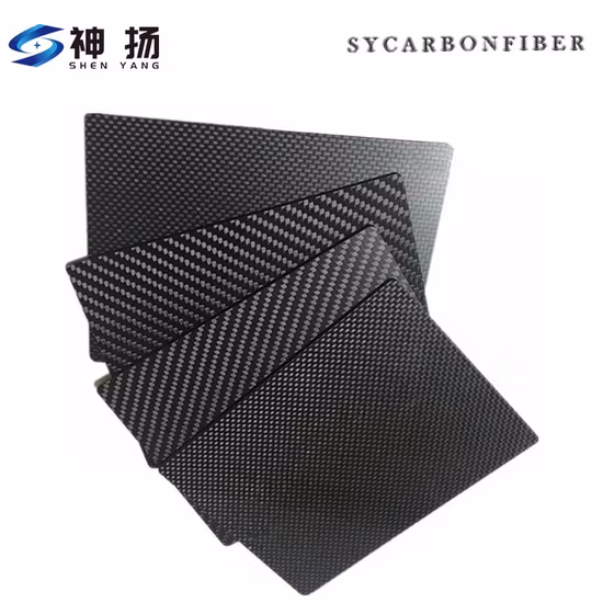 CNC Cutting Sheet Plate for Wholesale Thin Thickness Carbon 0.2mm 0.3mm 0.5mm Carbon Fiber Sheet